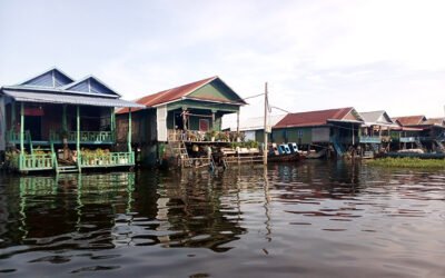 Angkor Wat sunrise with Tonle Sap Lake